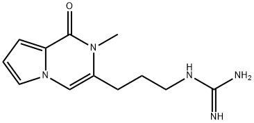 1-[3-[(1,2-Dihydro-2-methyl-1-oxopyrrolo[1,2-a]pyrazin)-3-yl]propyl]guanidine Struktur