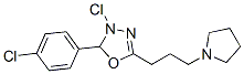 2-(4-chlorophenyl)-5-(3-pyrrolidin-1-ylpropyl)-2,3-dihydro-1,3,4-oxadi azole chloride Struktur