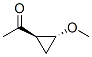 Ethanone, 1-(2-methoxycyclopropyl)-, trans- (9CI) Struktur