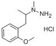 1-(o-Methoxy-alpha-methylphenethyl)-1-methylhydrazine hydrochloride Struktur