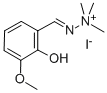 2-Hydroxy-3-methoxybenzaldehyde, hyrazone with 1,1,1-trimethylhydrazon ium iodide Struktur