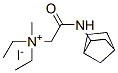 diethyl-methyl-(norbornan-2-ylcarbamoylmethyl)azanium iodide Struktur