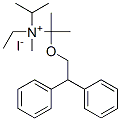 2-(2,2-diphenylethoxy)ethyl-methyl-dipropan-2-yl-azanium iodide Struktur