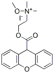 methoxy-dimethyl-[2-(9H-xanthene-9-carbonyloxy)ethyl]azanium iodide Struktur