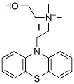 2-hydroxyethyl-dimethyl-(2-phenothiazin-10-ylethyl)azanium iodide Struktur