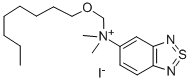 (2,1,3-Benzothia(S IV)diazol-5-yl)dimethyloctoxymethylammonium iodide Struktur