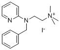 (N-Benzyl-N-(2-pyridyl)aminoethyl)trimethylammonium iodide Struktur