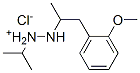 [1-(2-methoxyphenyl)propan-2-ylamino]-propan-2-yl-azanium chloride Struktur