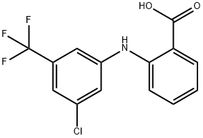 Benzoic  acid,  2-[[3-chloro-5-(trifluoromethyl)phenyl]amino]- Struktur