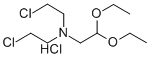 (Bis(2-chloroethyl)amino)acetaldehyde diethyl acetal hydrochloride Struktur