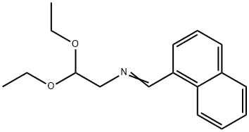 ACETALDEHYDE, (((1-NAPHTHYL)METHYLENE)AMINO)-, DIETHYLACETAL Struktur