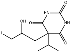 5-(2-Hydroxy-3-iodopropyl)-5-isopropyl-2,4,6(1H,3H,5H)-pyrimidinetrione Struktur