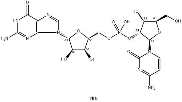 CYTIDYLYL(2'5')GUANOSINE AMMONIUM Struktur