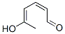 2,4-Hexadienal, 5-hydroxy-, (Z,E)- (9CI) Struktur