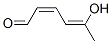 2,4-Hexadienal, 5-hydroxy-, (Z,Z)- (9CI) Struktur