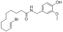 11-BROMO-N-VANILLYL-10-UNDECENAMIDE Struktur