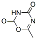 2H-1,3,5-Oxadiazine-2,4(3H)-dione,  6-methyl- Struktur