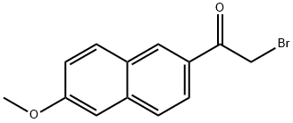 2-Bromoacetyl-6-methoxynaphtalene Struktur