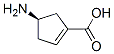 1-Cyclopentene-1-carboxylicacid,4-amino-,(4R)-(9CI) Struktur