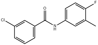 3-Chloro-N-(4-fluoro-3-Methylphenyl)benzaMide, 97% Struktur