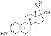 3,17-dihydroxy-20,21-epoxy-19-norpregna-1,3,5(10)-triene Struktur