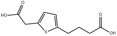 4-(5-(carboxyMethyl)thiophen-2-yl)butanoic acid Struktur