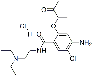 4-amino-5-chloro-N-(2-diethylaminoethyl)-2-(3-oxobutan-2-yloxy)benzami de hydrochloride|化合物 BATANOPRIDE HCL