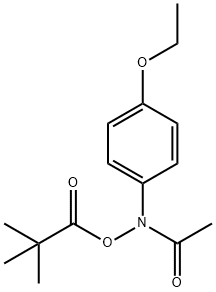 N-(pivaloyloxy)phenacetin Struktur