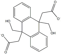 (10-[(Acetyloxy)methyl]-9-anthryl)methyl acetate Struktur