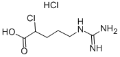 A-CHLORO-DELTA-GUANIDINO-N-VALERIC ACID HCL CRYSTAL Struktur