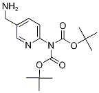 5-AMINOMETHYL-2-(N,N-DITERT-BUTOXYCARBONYLAMINO)PYRIDINE Struktur