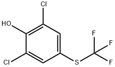 2,6-DICHLORO-4-(TRIFLUOROMETHYLTHIO)PHENOL Struktur