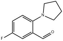 5-Fluoro-2-(pyrrolidin-1-yl)benzaldehyde Struktur