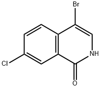 4-Bromo-7-chloroisoquinolin-1(2H)-one Struktur