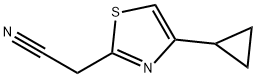 (4-Cyclopropyl-1,3-thiazol-2-yl)acetonitrile Struktur