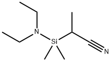 1-CYANOETHYL(DIETHYLAMINO)DIMETHYLSILANE Struktur