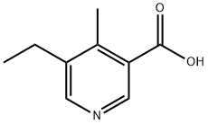 5-Ethyl-4-Methyl-3-pyridinecarboxylic acid Struktur