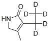 3-(Ethyl-d5)-1,5-dihydro-4-Methyl-2H-pyrrol-2-one Struktur