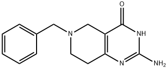 2-AMINO-5,6,7,8-TETRAHYDRO-6-(PHENYLMETHYL)PYRIDO[4,3-D]PYRIMIDIN-4(3H)-ONE Struktur