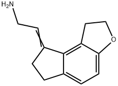 EthanaMine, 2-(1,2,6,7-tetrahydro-8H-indeno[5,4-b]furan-8-ylidene)- Struktur