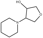 TRANS-4-(PIPERIDIN-1-YL)TETRAHYDROFURAN-3-OL Struktur