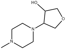 TRANS-4-(4-METHYLPIPERAZIN-1-YL)TETRAHYDROFURAN-3-OL Struktur