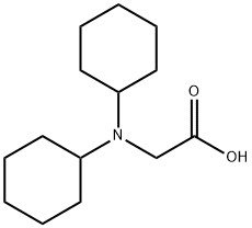 2-(dicyclohexylamino)acetic acid Struktur