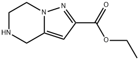 Ethyl 4,5,6,7-tetrahydropyrazolo[1,5-a]pyrazine-2-carboxylate Struktur