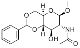 Methyl2-acetamido-4,6-O-benzylidene-2-deoxy-b-D-glucopyranoside Struktur