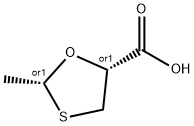 1,3-Oxathiolane-5-carboxylicacid,2-methyl-,cis-(9CI) Struktur