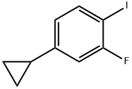 4-Cyclopropyl-2-fluoro-1-iodobenzene Struktur