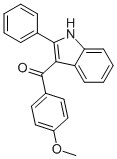 (4-METHOXYPHENYL)(2-PHENYL-1H-INDOL-3-YL)METHANONE Struktur