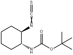 N-[(1R,2R)-2-isothiocyanatocyclohexyl]-CarbaMic acid-1,1-diMethylethyl ester Struktur