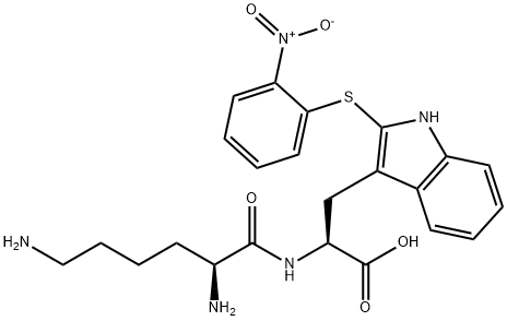 o-nitrophenylsulfenyl-lysyl-tryptophan Struktur